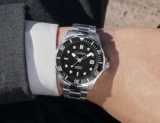 Title 12, Fashion Luminous Mens Mechanical Movement Wate...