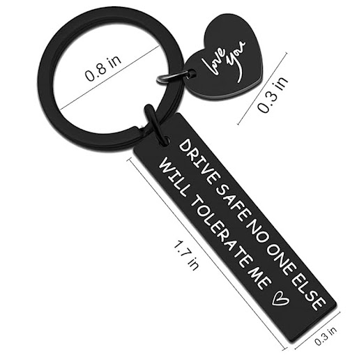 Title 7, RVS sleutelhanger voor rijveiligheid. Een duurz...