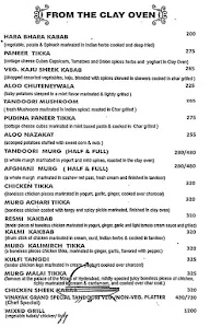 Vinayak Grand menu 3