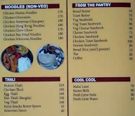 Hotel Shanti menu 1