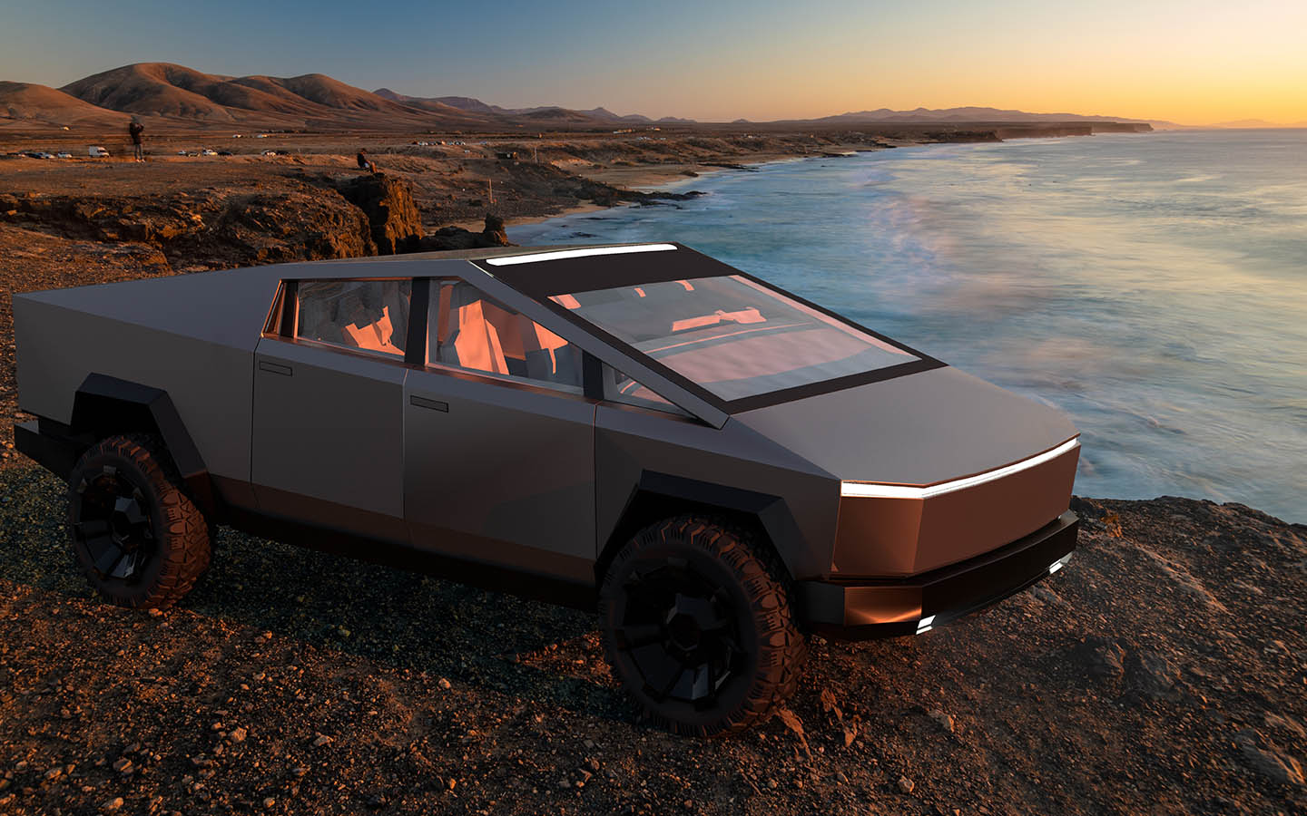 Tesla cybertruck is the one of the upcoming vehicles by the brand