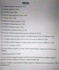 Bahubali Express menu 2