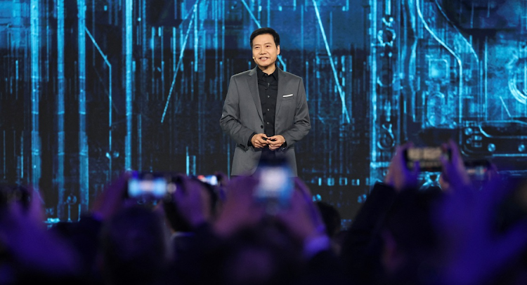 Xiaomi founder and CEO Lei Jun speaks at an event on the company's first electric vehicle, the SU7, in Beijing, China, on December 28 2023. Picture: REUTERS/FLORENCE LO