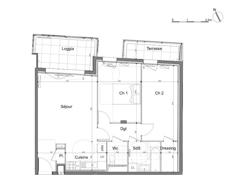Vente appartement 3 pièces 64.05 m² à Aubervilliers (93300), 239 000 €