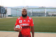 Springbok centre Lukhanyo Am in the colours of his new team Kobe Steelers of Japan.