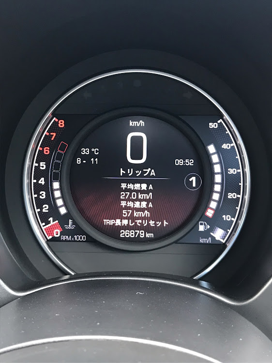アバルト 595の燃費記録・走行距離に関するカスタム事例の投稿画像1枚目