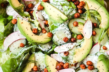 Radish Salad with Yogurt Dill Dressing