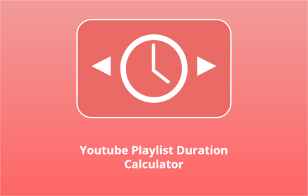 Youtube Playlist Duration Calculator Preview image 0