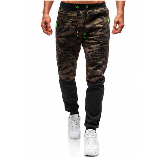 Title 2, New Slim-fit Trousers With Camouflage Lace-up f...
