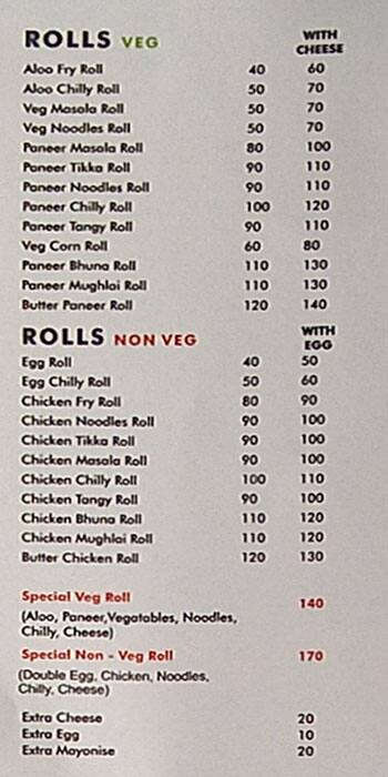 Tandoor Flames By Rollin Wheels menu 