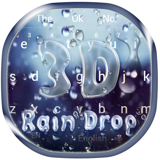 3D Falling Raindrop Keyboard