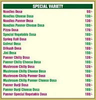 Sri Sai 99 Variety Dosa menu 4