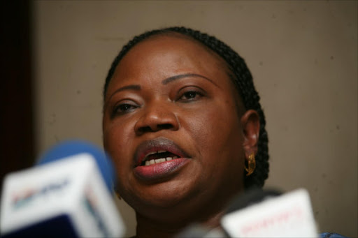 ICC prosecutor Fatou Bensouda during a media briefing at the Serena hotel.She is on a five day tour of the country.Photo HEZRON NJOROGE