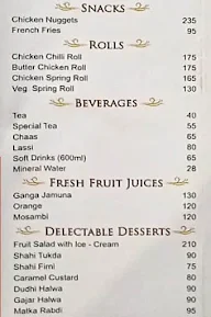 Shalimar menu 2