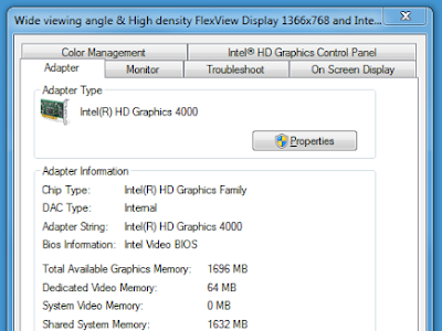 Intel Graphics Driver Settings