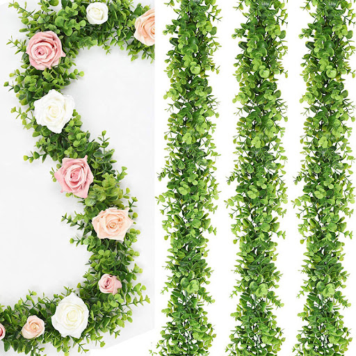 Title 6, Artificial Eucalyptus Leaves, Auspicious Grass,...