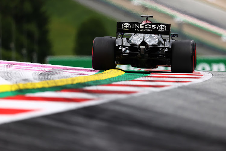 Lewis Hamilton during practice ahead of the F1 Grand Prix of Austria at Red Bull Ring on July 2 2021 in Spielberg, Austria.