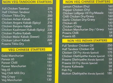 Thomson Restaurant menu 