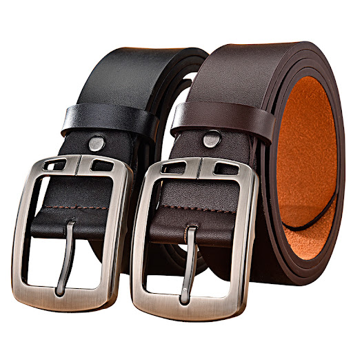 Title 11, Mens leather pin buckle casual belt. Durable a...