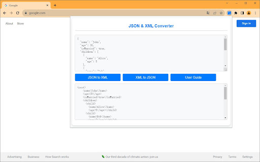JSON & XML Converter