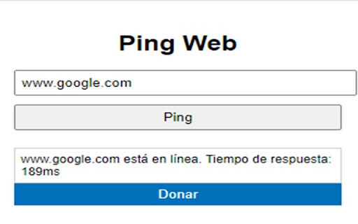 Ping Web