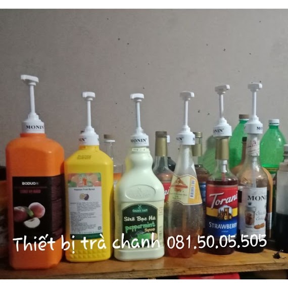 Vòi Bơm Siro Monin 10Ml Đa Năng Pha Chế - Pump Syrup Monin 10Ml Vừa Các Chai Monin, Maulin, Gifard, Torani, Boduo 2L