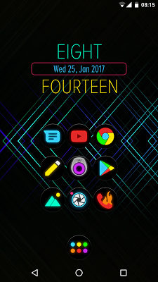  Neon Glow C - Icon Pack- screenshot 