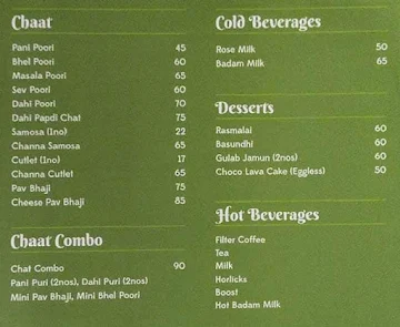 Shri Gowri Krishnaa menu 