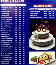 Le Gateau Cake menu 2