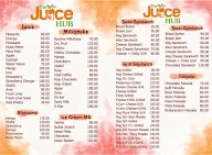 The Juice Hub menu 2