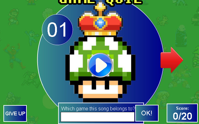 Musical Games Quiz chrome extension