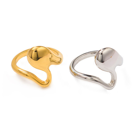 Title 8, Special-Shaped Irregular Glossy Gold Titanium S...