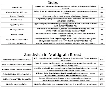 Flavours Of Vada Pav menu 