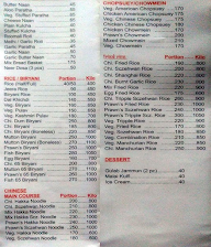 Amrapali Hotel menu 4