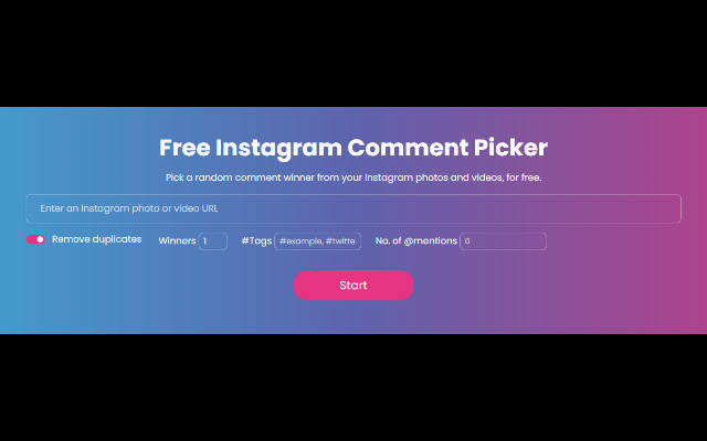 Free IG Picker chrome extension