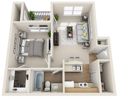 Rendered A1 Floorplan Diagram