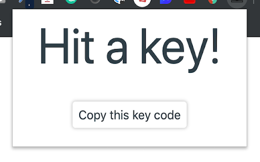 Key number: Get the key code for Javascript