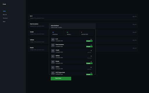 InboxSentinel — Gmail Subscription Auditor screenshot 1