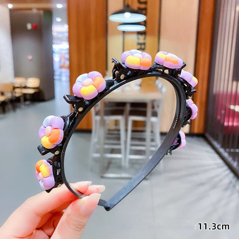 Zomer kinderhaarspeld hoofdband meisje babypers haarband gevlochten haarclip