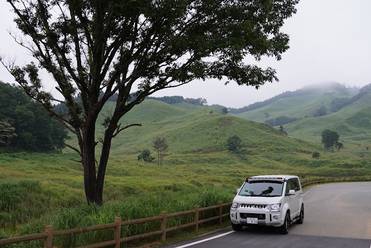 デリカD:5の砥峰高原・車中泊・コロナに負けるな！・ドローン撮影に関するカスタム事例の投稿画像5枚目