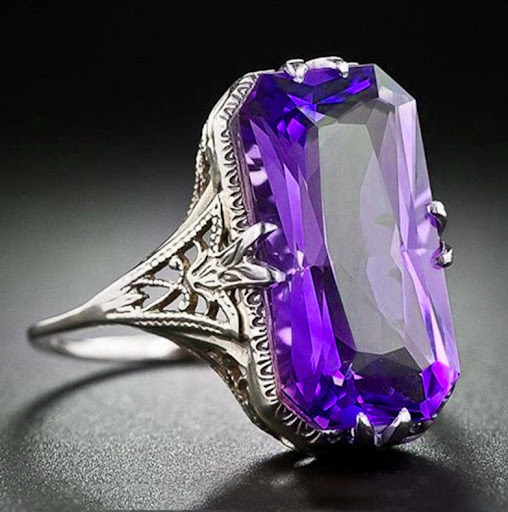 Title 3, Citrine Hollow Carved Eye-catching Ring enhance...