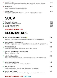 The Blendz menu 5