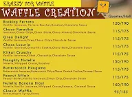 Krazzy For Waffle menu 1