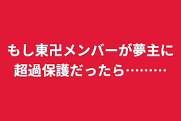 もし東卍メンバーが夢主に超過保護だったら………