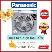 Quạt Tích Điện Panasonic Nhật Bản 02 Ắc Quy Tích Điện Loại To Lên Đến 8H Kèm Tích Hợp Đèn Siêu Sáng Lớn Nhất Việt Nam