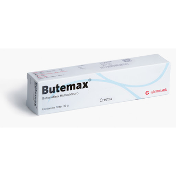 Butemax Butenafina Hidrocloruro 1 g Gleenmark Crema Tubo x 30 gr  