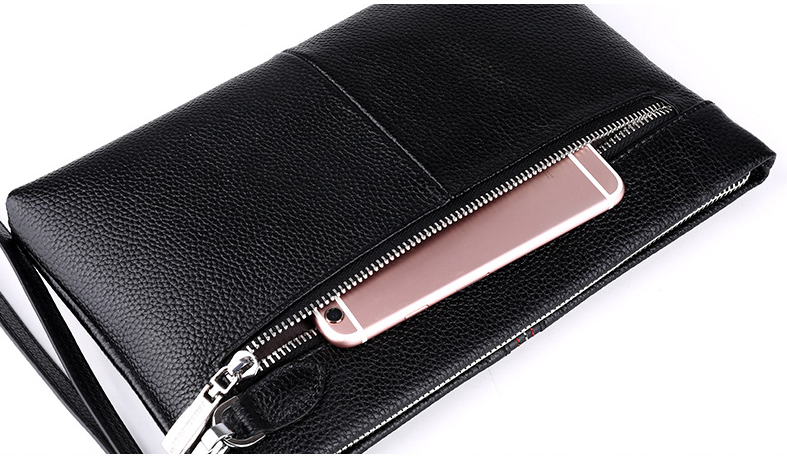 Title 6, Pochette en cuir pour homme Mode daffaires déc...