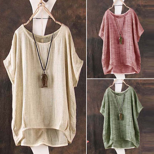 Title 7, Womens casual loose linen top. Breathable and ...