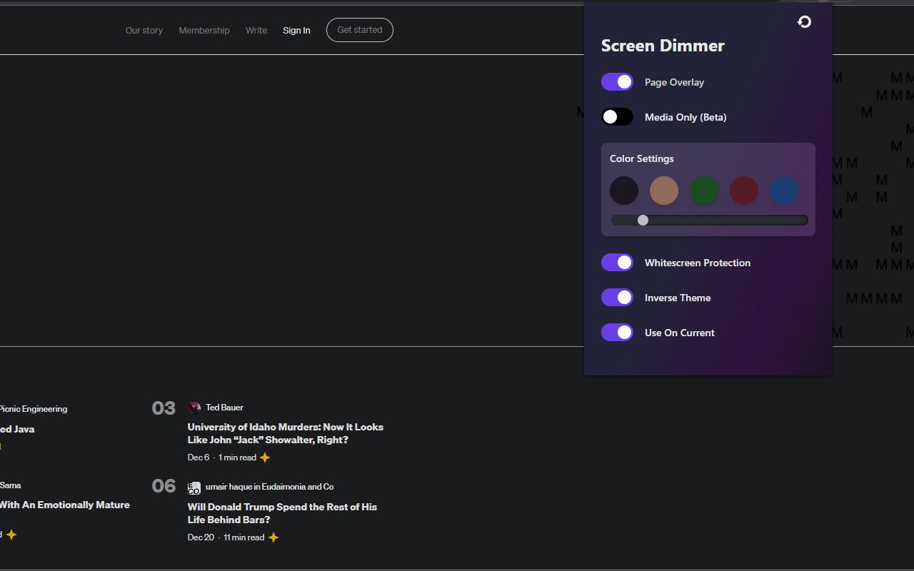 Screen Dimmer Preview image 1