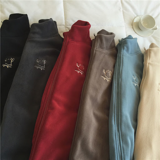 Title 14, Womens Warm Embroidered Turtleneck Zipper Swea...